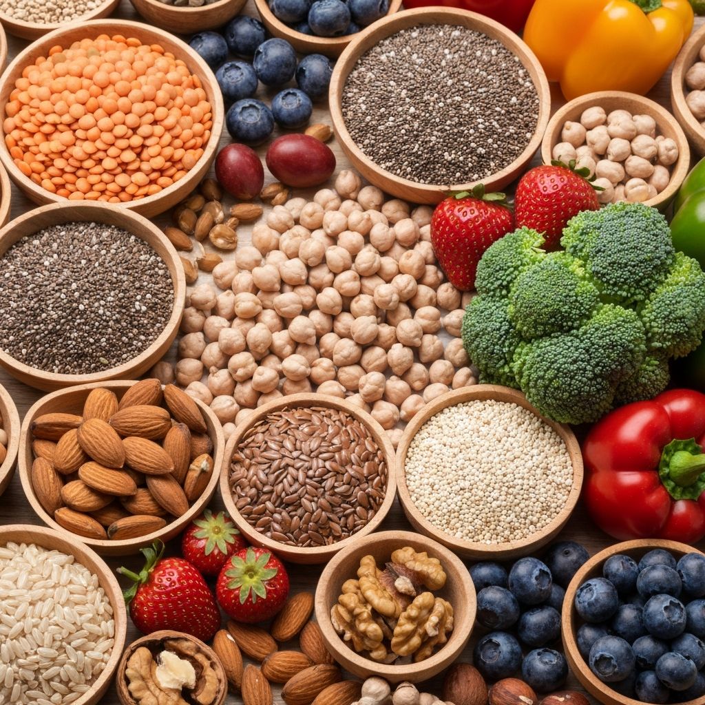 Various nutrient-rich foods